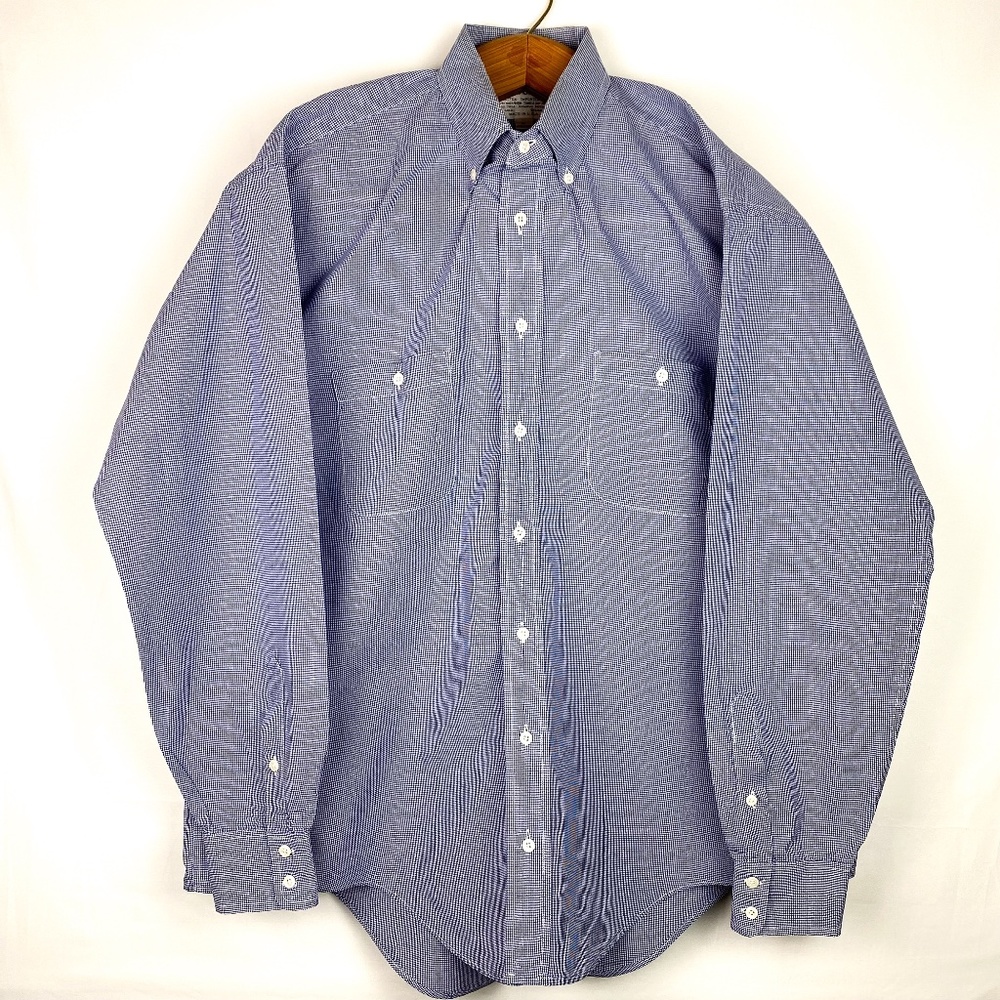 Burberry Mens Long Sleeve Button Down Shirt Vintage